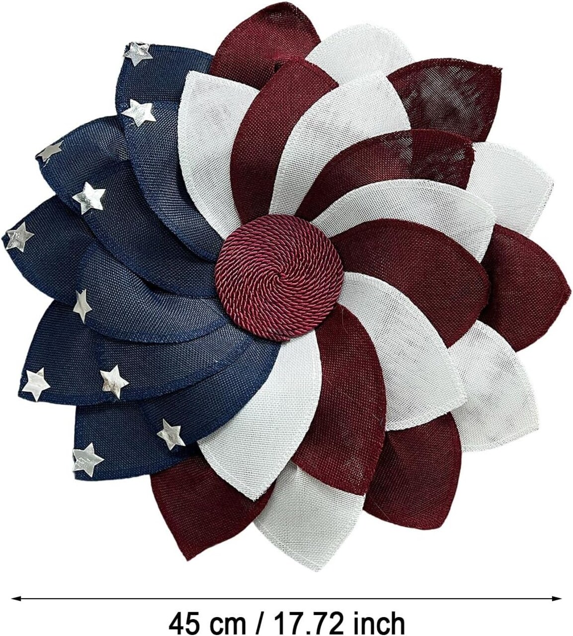 Memorial Day Wreaths for Front Door Festival Celebration Fall Lighted Wreaths (Red, One Size)